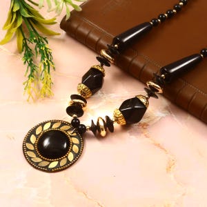 Gold Plated Afghan Necklace: Nepali Fashion Jewelry