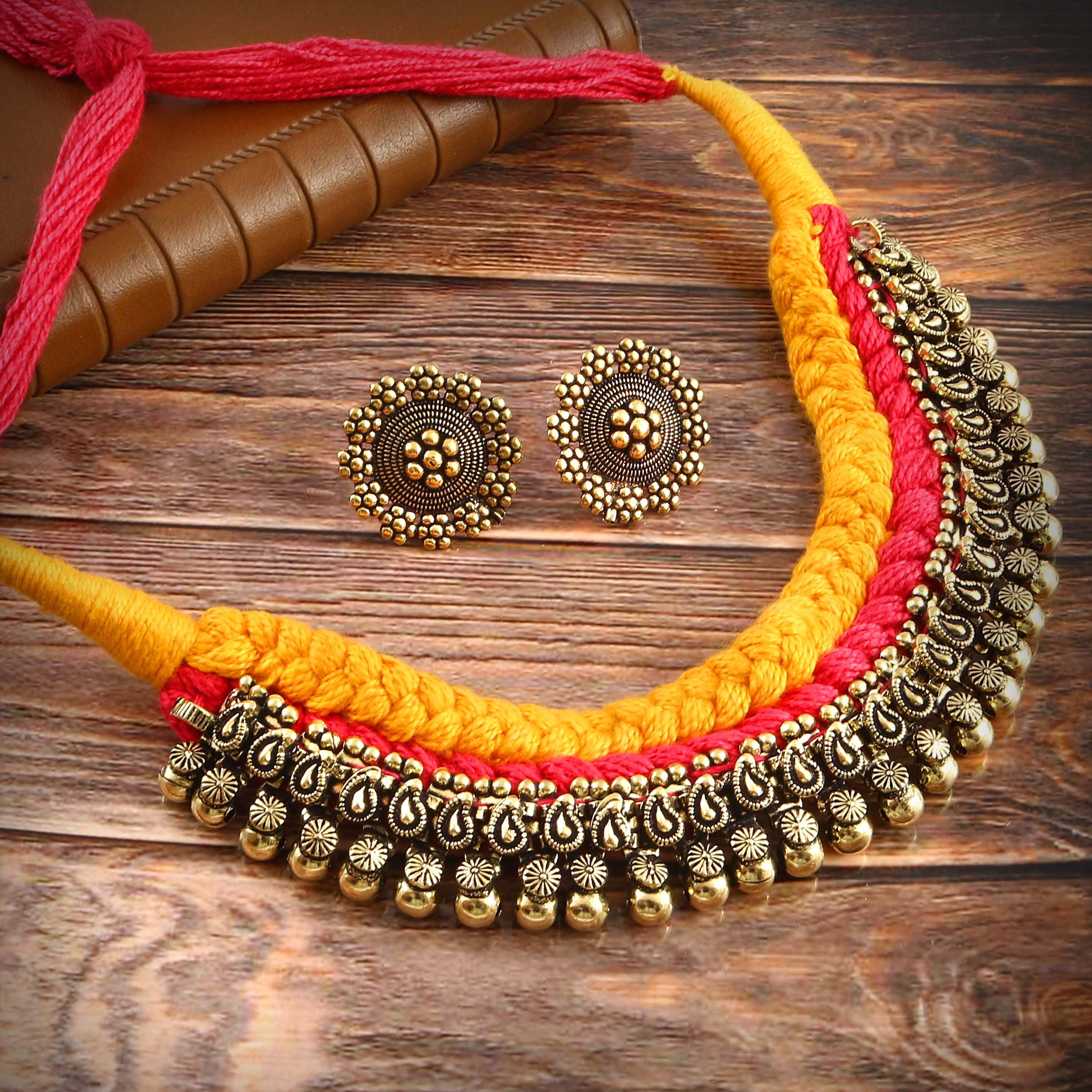 Gold thread hotsell jewellery