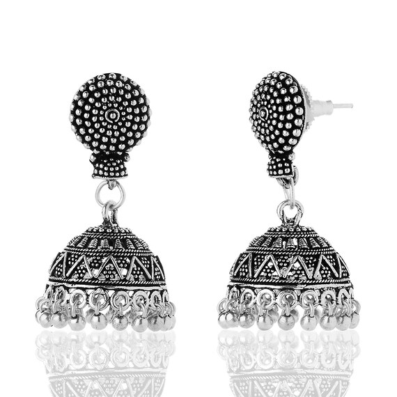 Silver jimikki kammal best sale price