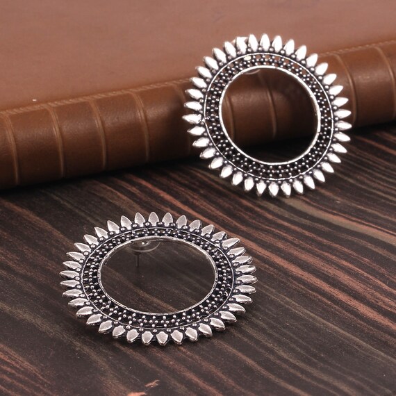 German silver stud best sale earrings