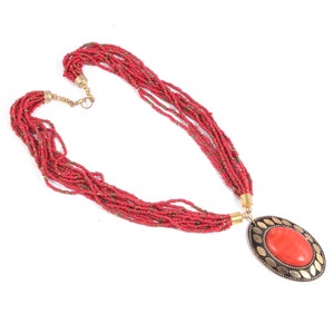 Indian Traditional Party wear Beaded Meenakari Necklace Pendant jewelry Set for women/Imitation Jewelry/Indian Jewelry