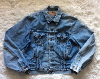 80s jean jacket | Etsy