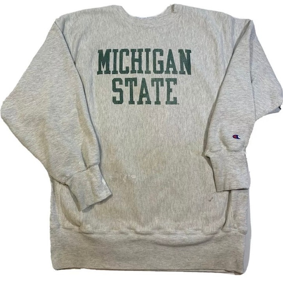 Vintage 80s Champion Reverse Weave Michigan State