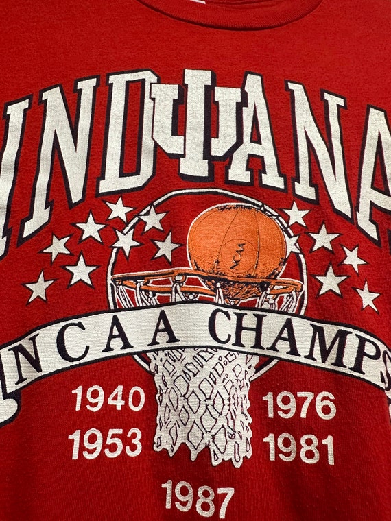 Vintage 1987 Indiana Hoosiers NCAA Champs Basketb… - image 4