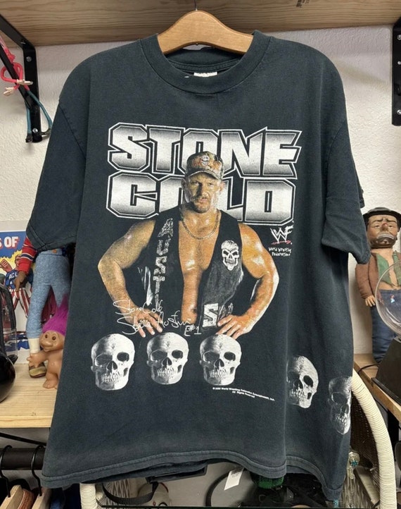 Rare Stone Cold Steve Austin Wrestling T-Shirt Sk… - image 1
