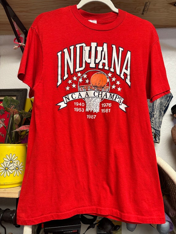 Vintage 1987 Indiana Hoosiers NCAA Champs Basketb… - image 1