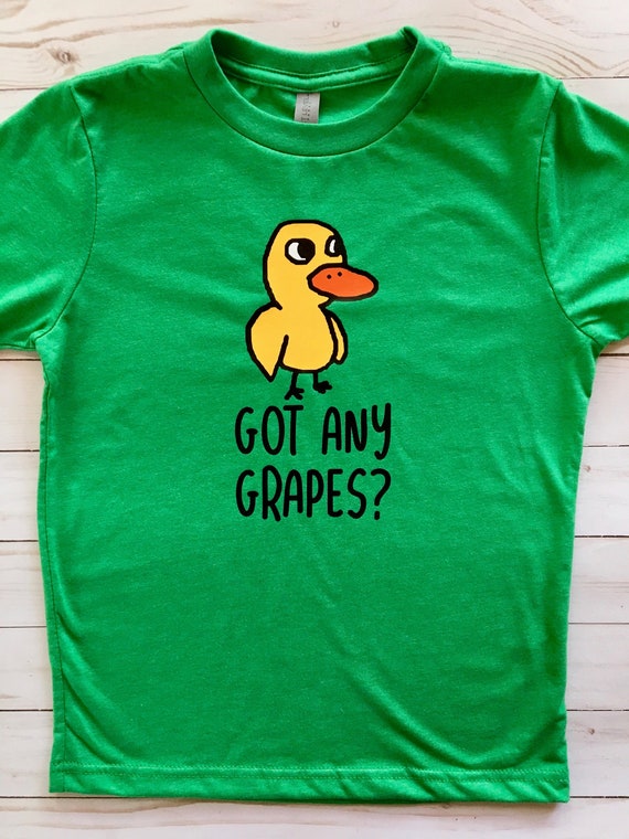 Got Any Grapes The Duck Song Kids Tee Shirt Etsy