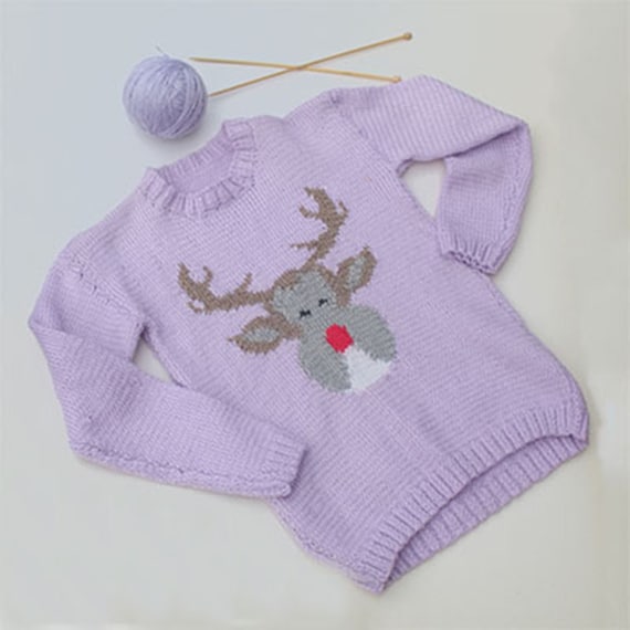 Hand knitted top christmas jumper