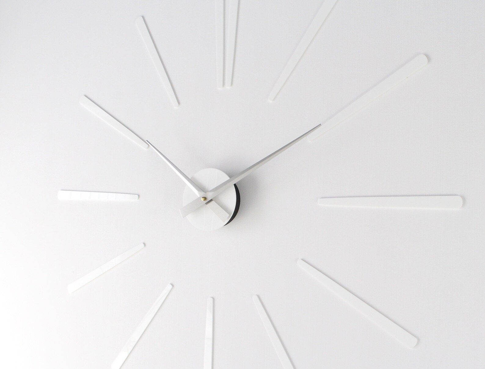 Large Modern Wall Clock White Elegance Huge interior Etsy