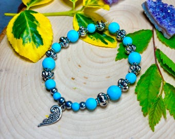 Pulsera de cuentas de cristal curativo