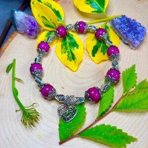 Crystal beaded bracelet