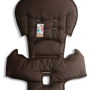 The dark brown seat pad cover for highchair Peg Perego Prima Pappa Dondollino, Rocker