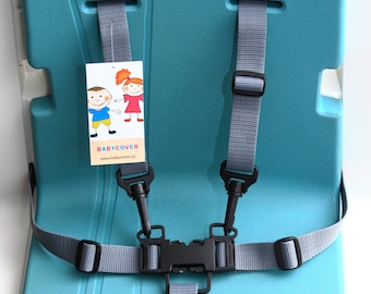 Nuna ZAAZ replacement 5 Point Safety Belts, Nuna ZAAZ replacement straps for high chair, Nuna ZAAZ high chair replacement harness.