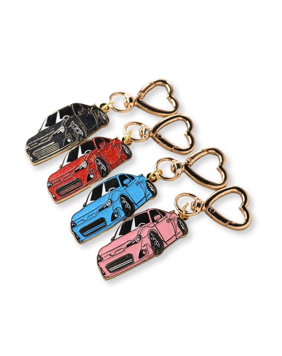 キッズモビ　キーホルダー　新品未開封未使用品　全８色セット　TOYOTA　非売品 FRS/BRZ/GT86 グリッターカーキーホルダー - ハードエナメルメタル