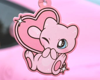 Hjärtliknande Anime Luftfräschare / Jordgubbsdoft / JDM Rosa Biltillbehör
