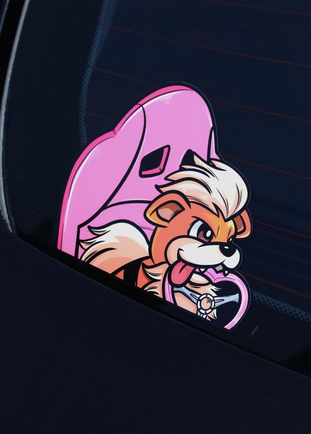 Car Ride Pup Anime Peeker Sticker I Car Sticker I Jdm Accessories I ...