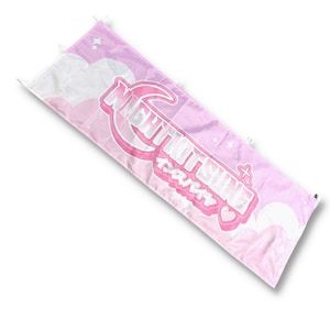 Nightkitsune Pink Skies Nobori-flagga JDM Garage-flagga