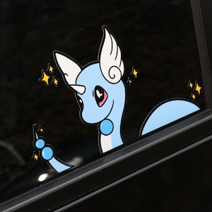 Water Dragon Anime Sticker I Car Sticker I Jdm Accessories I Cute Car Accessories