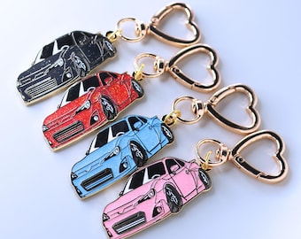 FRS/BRZ/GT86 Glitter Car Keychain - Hard Enamel Metal Keychain