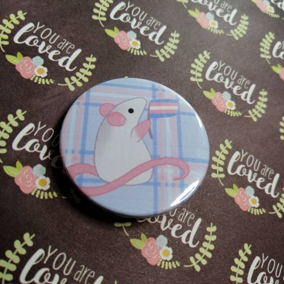 Pride Rat pin badges Etsy