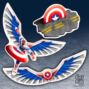 Captain America Brave New World Inspired Stickers
