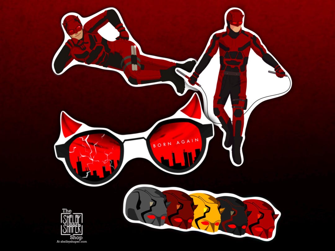 Daredevil Born Again Inspired Sticker Sets - Etsy