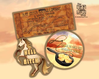 Lonesome Dove Inspired Sticker Set - Novel - Larry McMurtry - Western