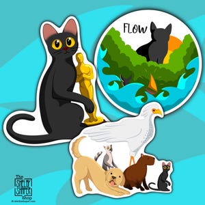 Op Flow Movie geïnspireerde stickersets - Oscarwinnaar - geanimeerd