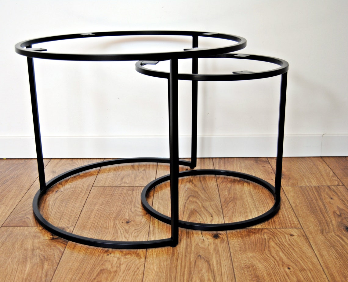 Set of 2 Coffee Table Base Modern Table Base Steel Table - Etsy