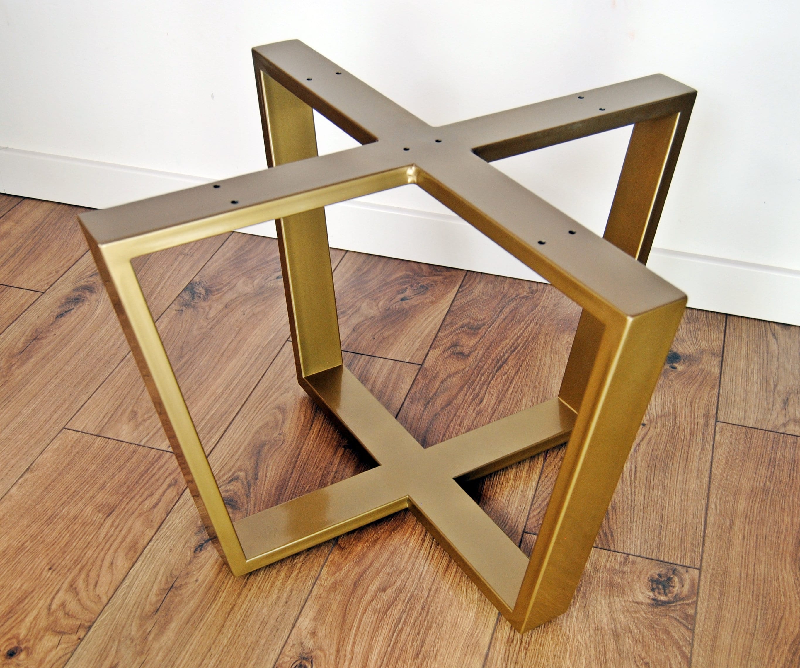 GOLD POWDER COATED Metal Coffee Table Legs Modern Table Base Etsy