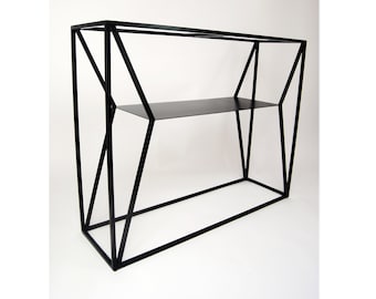 Metal console base, console legs, steel console, table base, industrial steel furniture