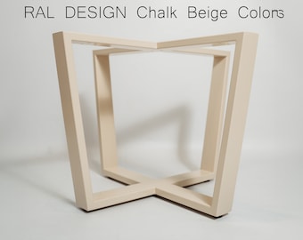 RAL DESIGN COLOR  Metal coffee table legs, modern table base, steel table legs, round table base, round table legs