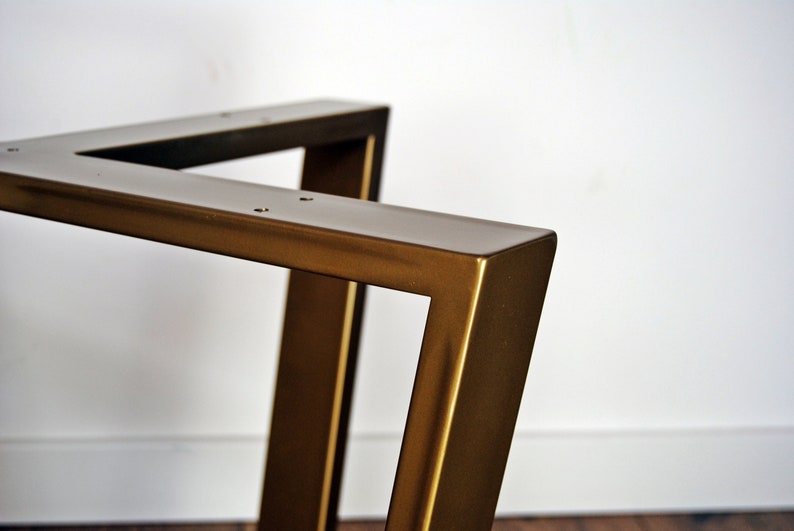 Pieds de table basse en métal recouverts de poudre d'or, base de table moderne, pieds de table en acier, base de table ronde, pieds de table ronds image 7