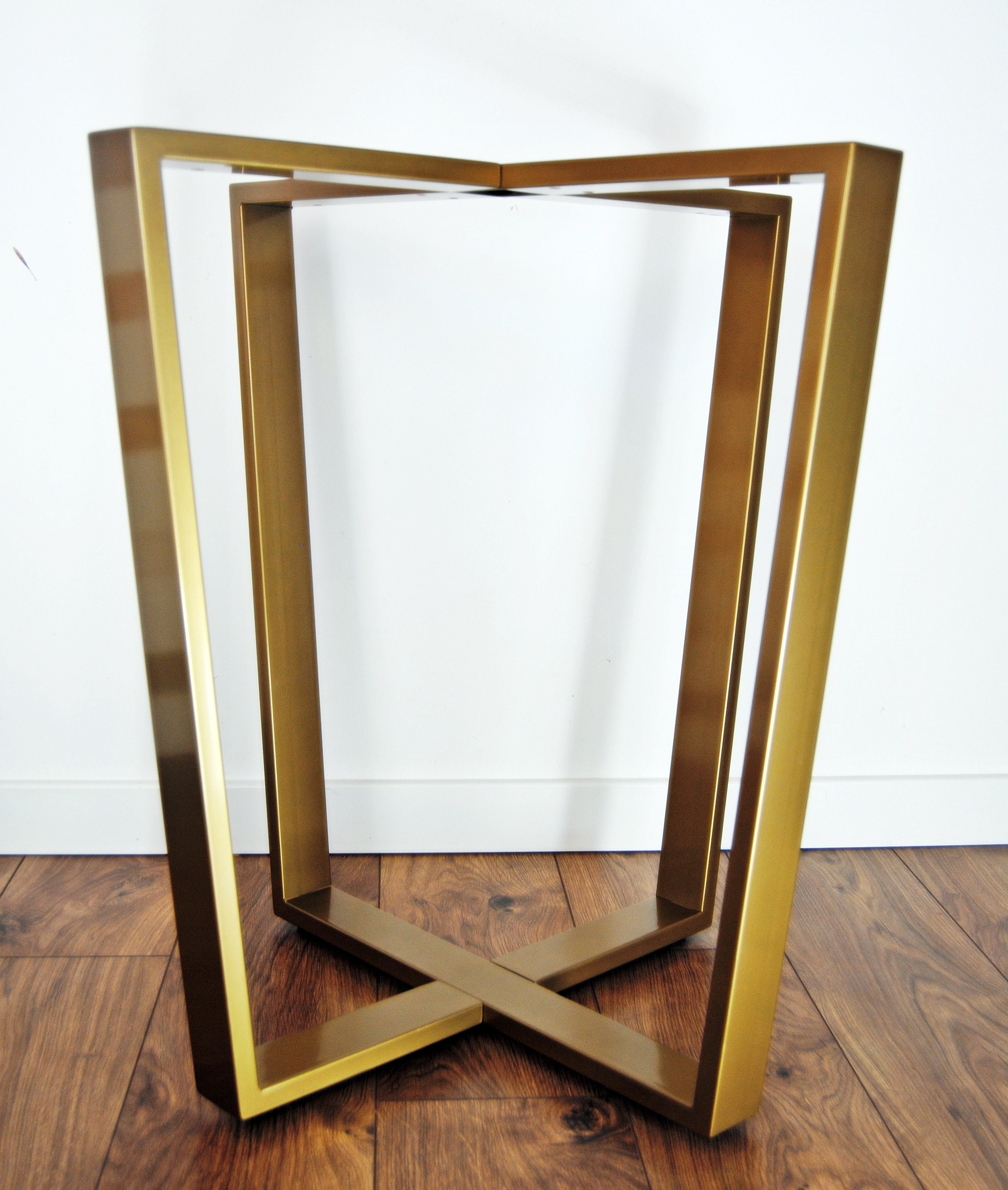 GOLD POWDER COATED Metal table legs modern table base steel Etsy