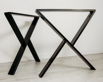 X-shape Dining table legs , table legs, metal table legs, industrial table legs, steel metal legs table base, XY