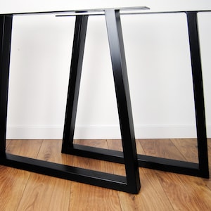 24 H SHIPPING !!!  trapezoid steel table base 75x72 cm , 29,5&quot; WIDE x28&quot; HIGH  powder coated