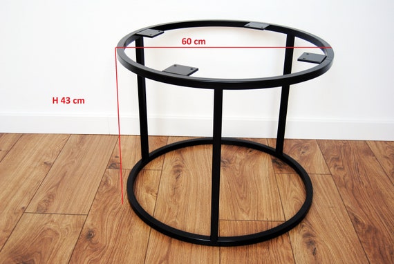Round coffee on sale table legs metal