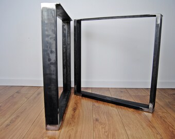 Ready to ship steel table base 75x72 cm  29,5"x28", table legs, metal table legs, industrial table legs, steel metal legs table base