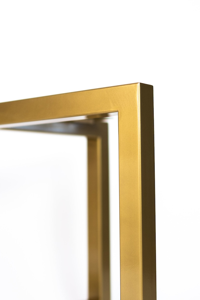 Gold Color Metal Coffee Table Legs Modern Table Base Etsy