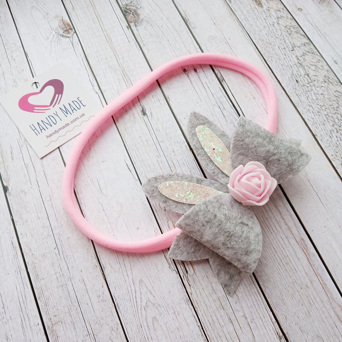 Bunny Ears Headband, Bunny Headband, Easter Baby Headband