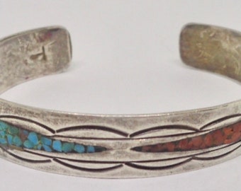 Old Pawn Fred Harvey Era Navajo Bear Paw Pin Ingot Sterling Silver