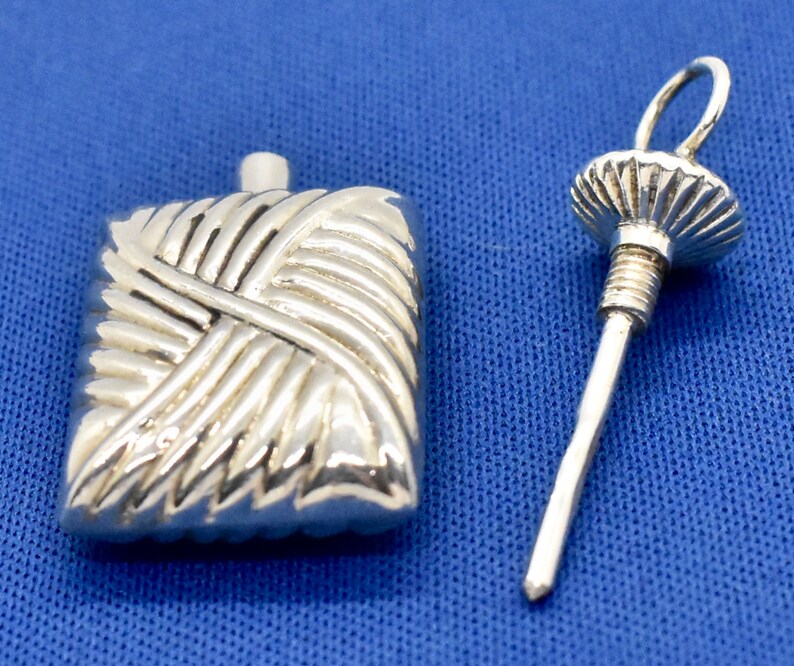 Sterling Silver Holy Water Perfume shops Bottle Holder Pendant