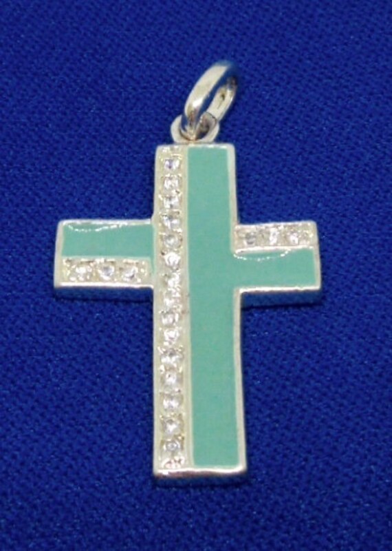 vintage religious enamel Gem