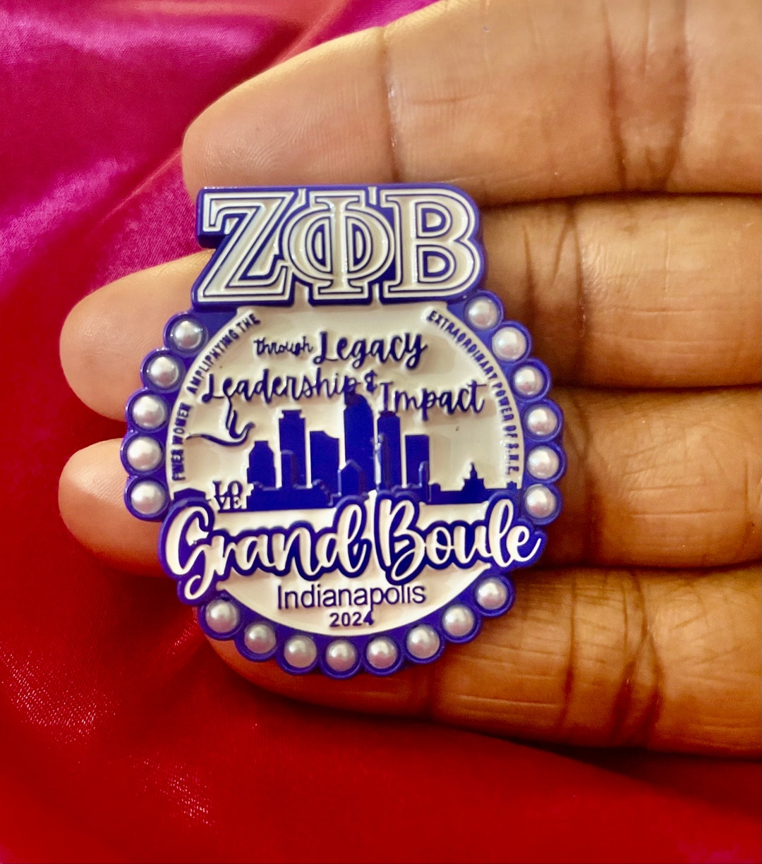 Limited Edition Boule 2025 Indianapolis Zeta Phi Beta Sorority Enamel