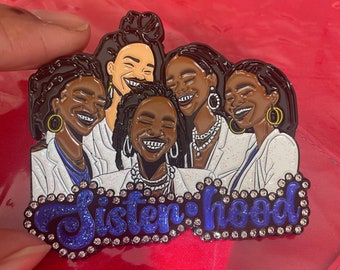 SISTERHOOD  Zeta Phi Beta Sorority, Inc, Enamel Pin, principles