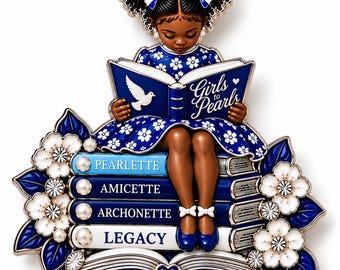 Girls to Pearls Legacy Pin | Zeta Phi Beta Youth Auxiliary Pin | Pearlette Amicette Archonette Gift