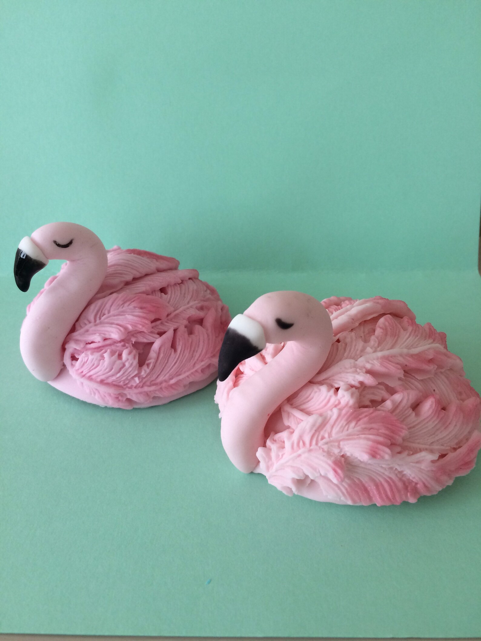 Edible Flamingo Cupcake Toppers Etsy