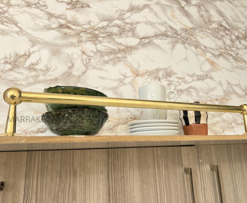 Brass Gallery Rail for Shelf Custom Gold Shelf Rail Gallery Rails Brush ...