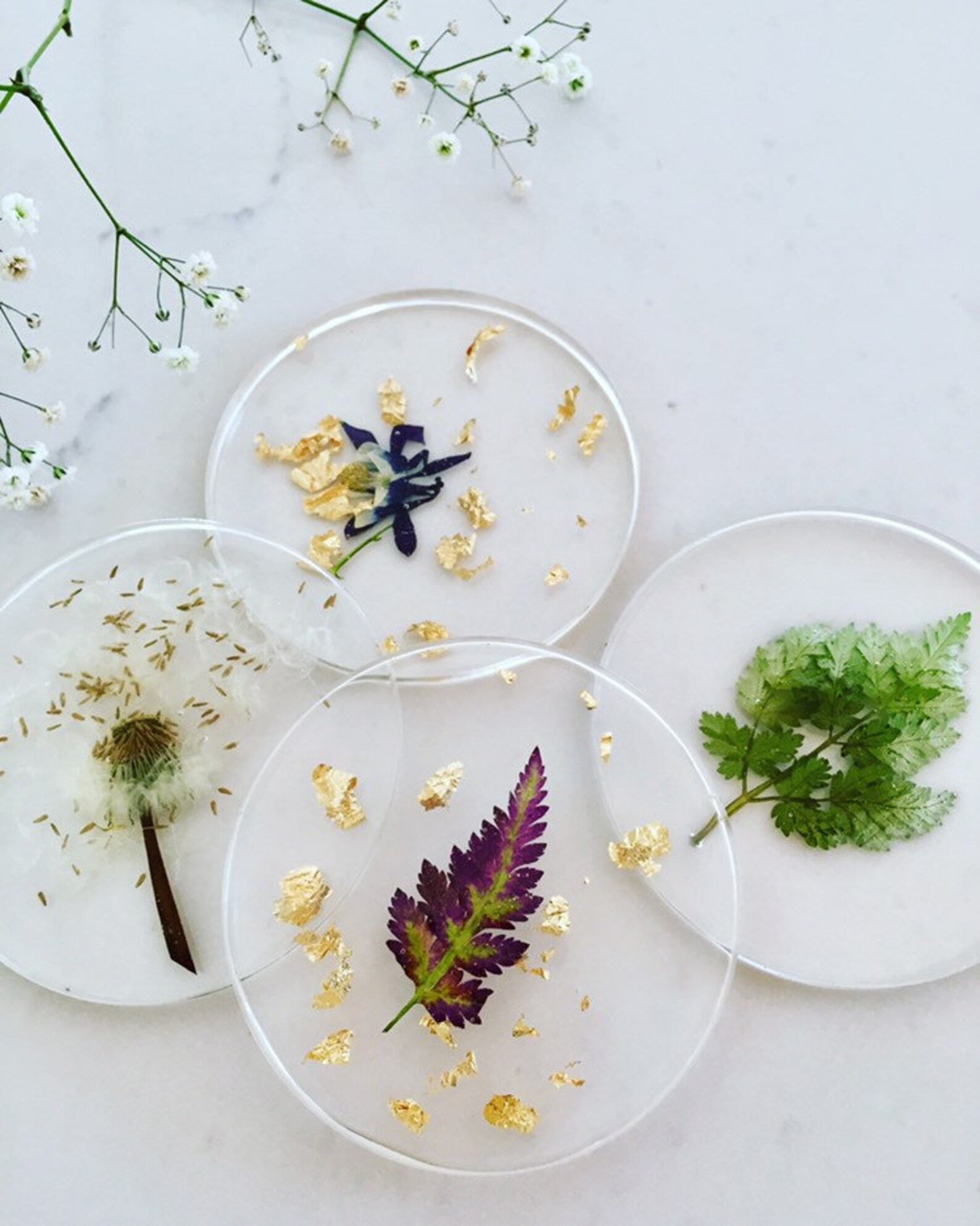 Resin Coasters Set Personalized Custom Coasters Drink Etsy