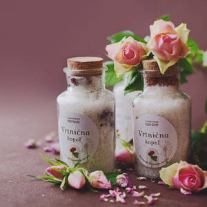 Bath salts // lavender salts, rose salts